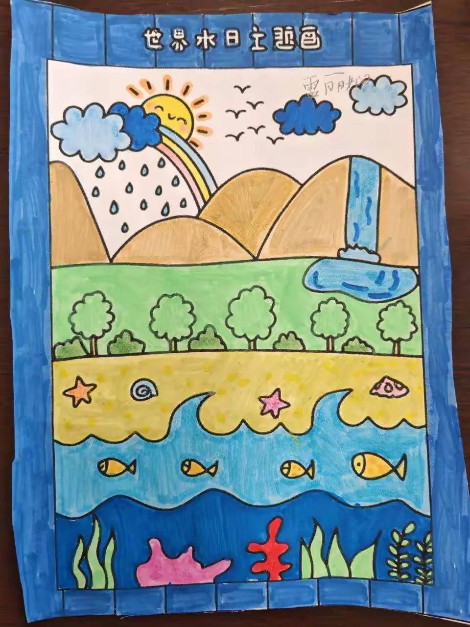 惠济区石桥小学开展"绘梦水世界,共护生命源"世界水日节水行动