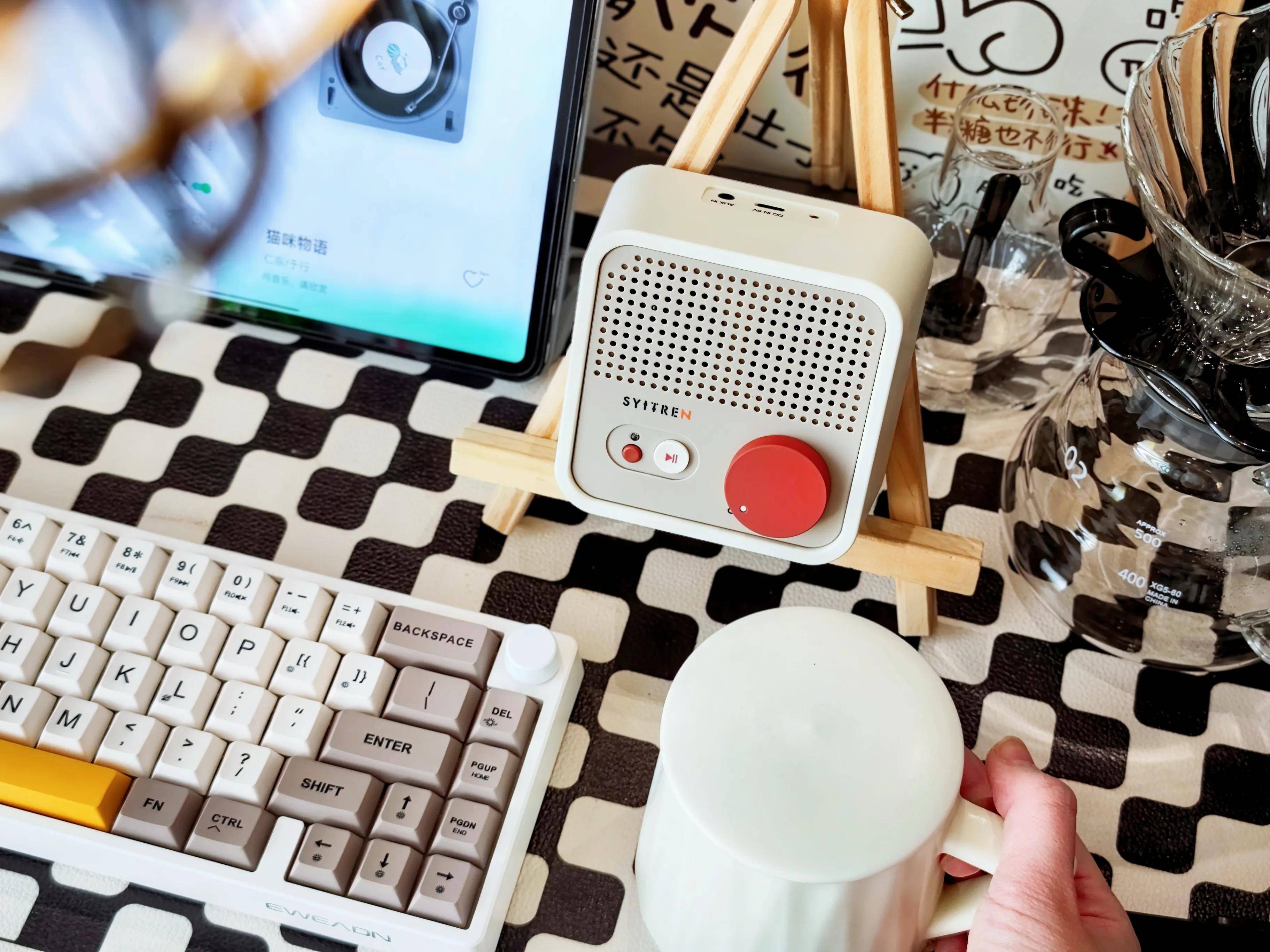 玩转桌面复古格调还看桔点设计商店——赛塔林N100,我的桌面音乐盒!