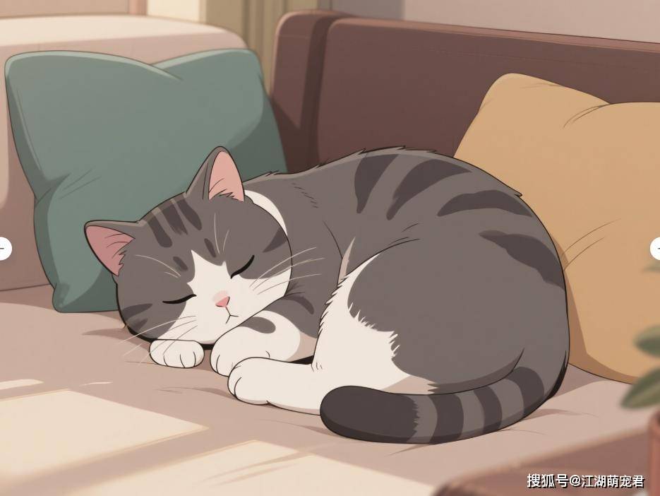 要是英短猫经常把身体蜷缩起来睡觉,那就说明它的内心相当敏感,特别