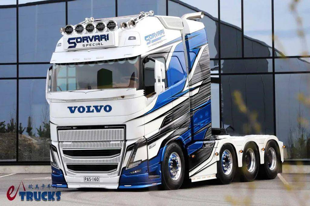 内饰外观爆改,750马力的沃尔沃fh16极具看点!