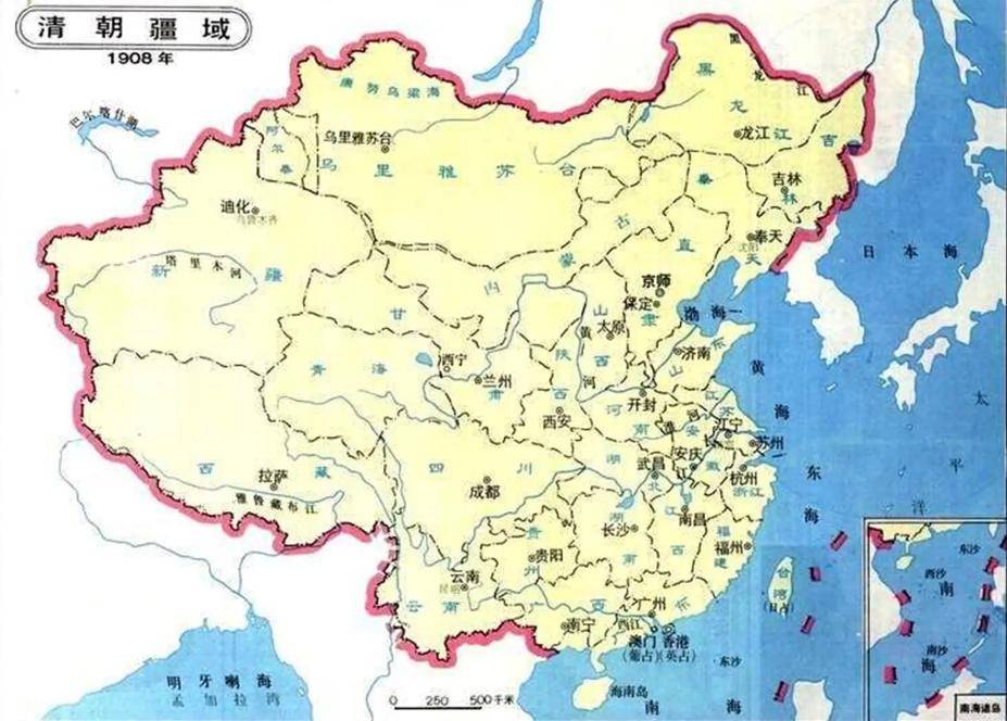 清朝御制地图亮相,台湾被标记为"府"