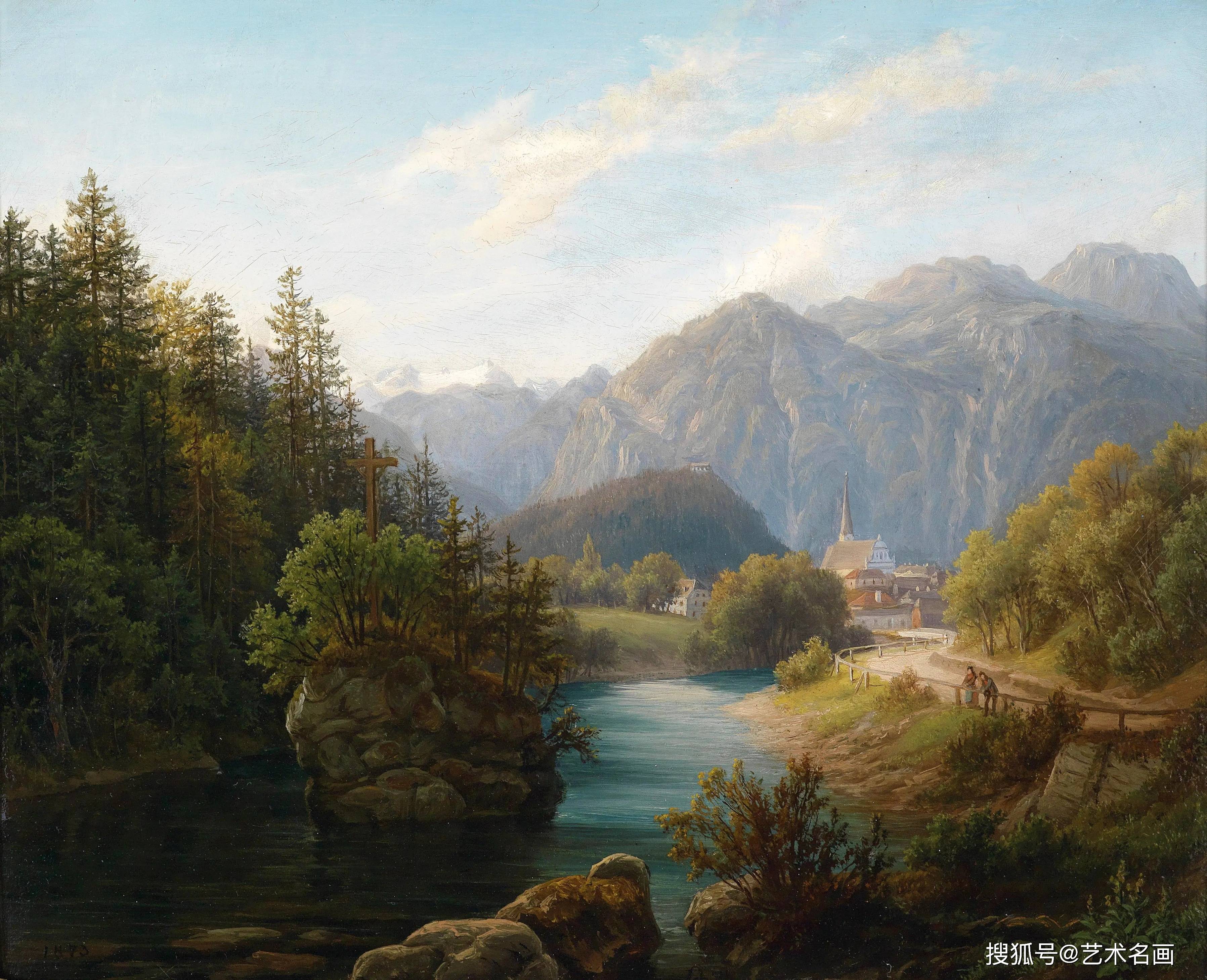 高山风景︱奥地利艺术家安东·希弗风景油画作品欣赏