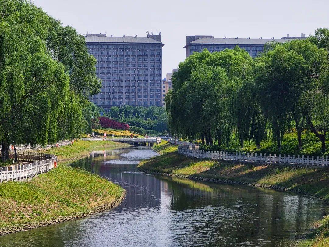 郑州兰河公园:一条玉带穿绿廊,透风,透光,清静,清凉