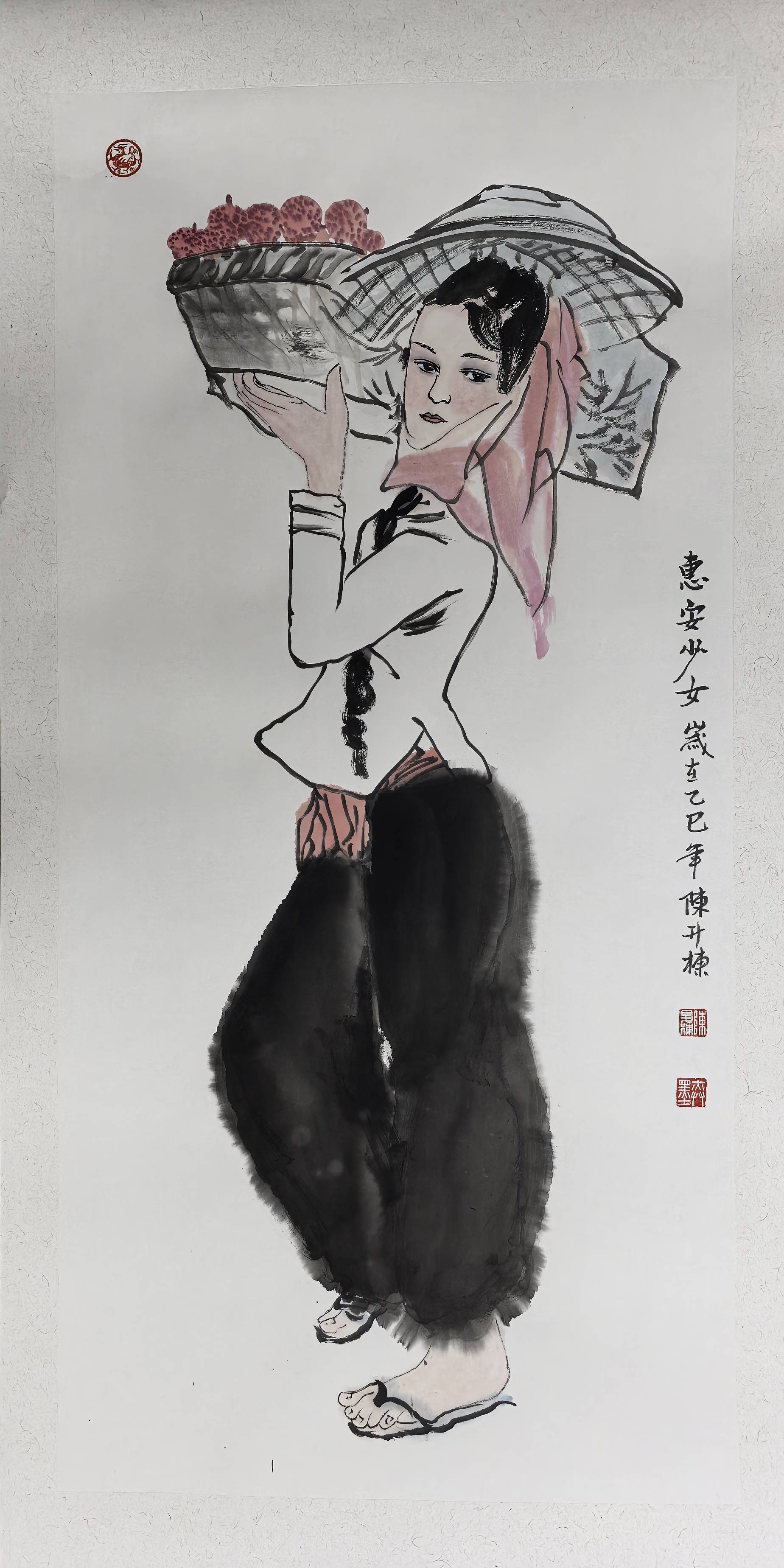 丹青妙笔绘渔韵,尺幅之间见乾坤