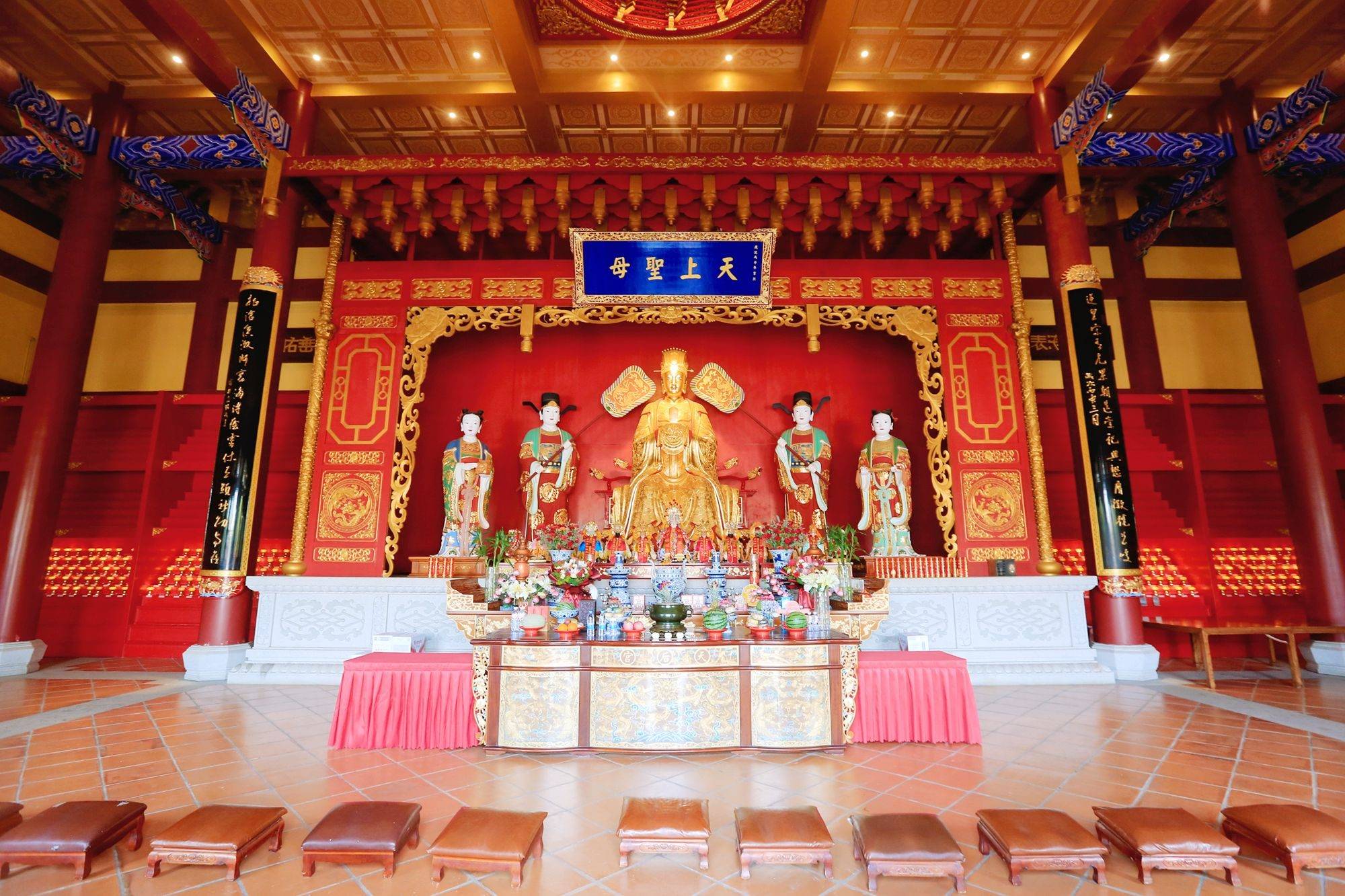 天津海边公园有妈祖雕像__天津妈祖文化园海滩能赶海吗