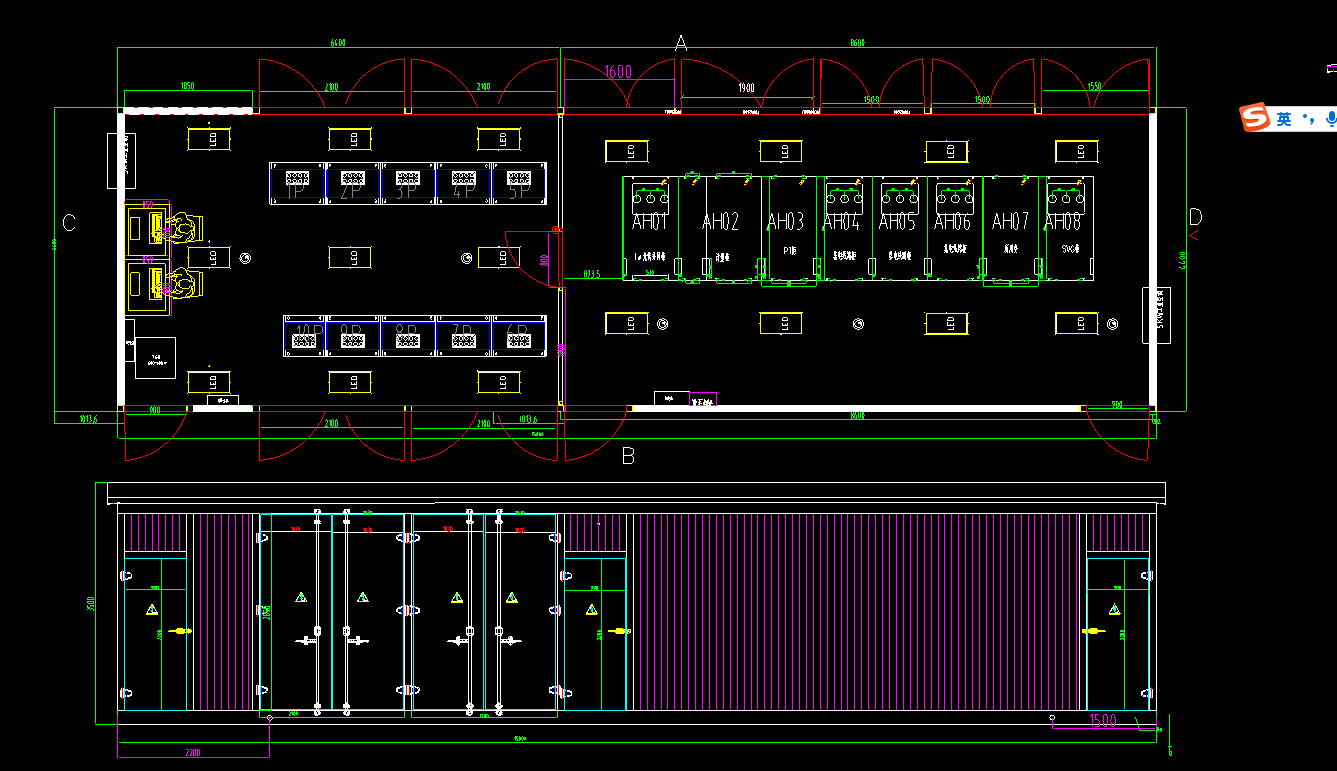 进出线电缆沟的位置现场根据实际确定