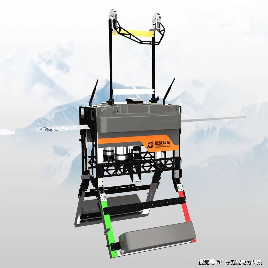 输电线路除冰机器人便携式自动升降装置