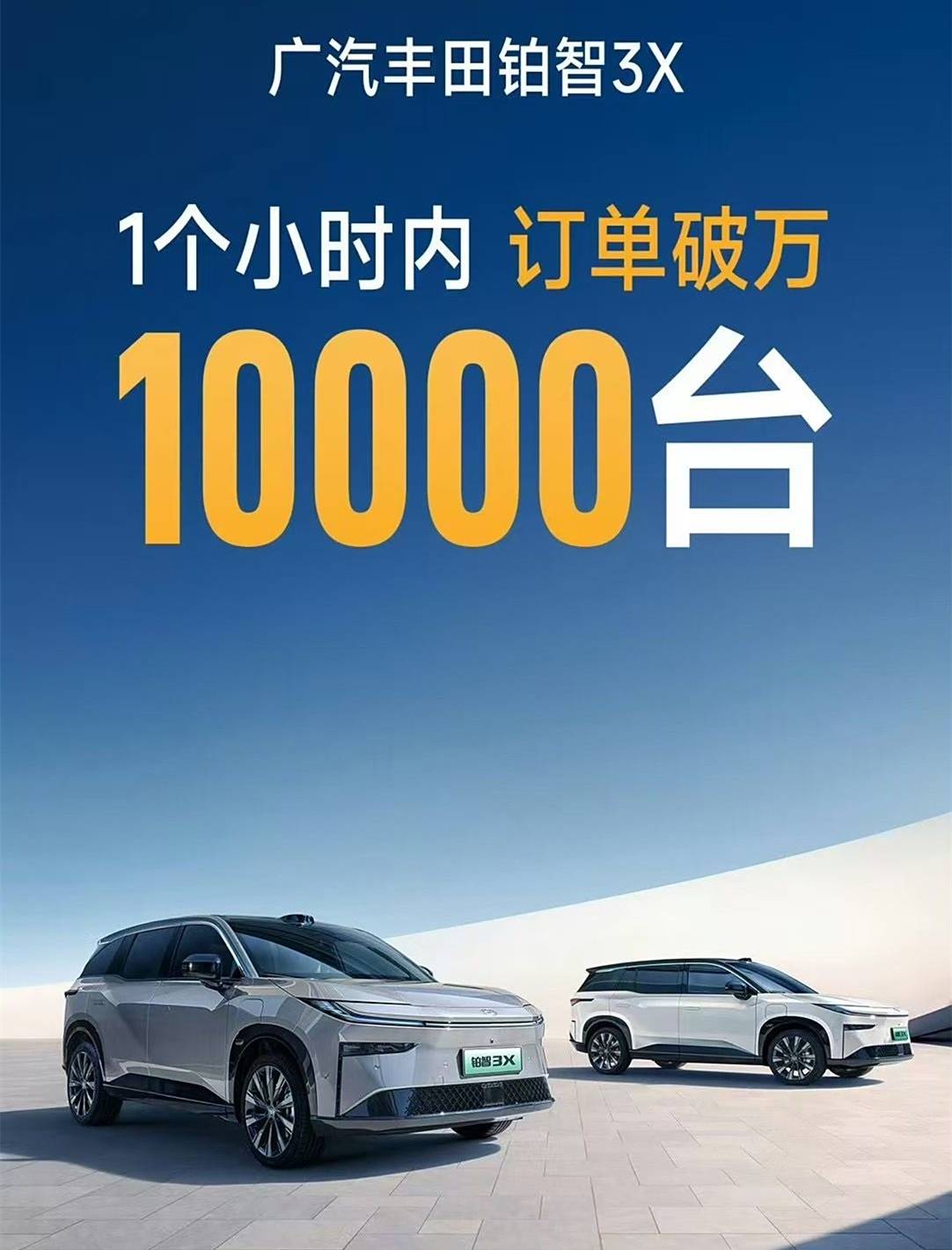 丰田终于扬眉吐气！新车7.9秒破百，1小时订单破万，10.48万起