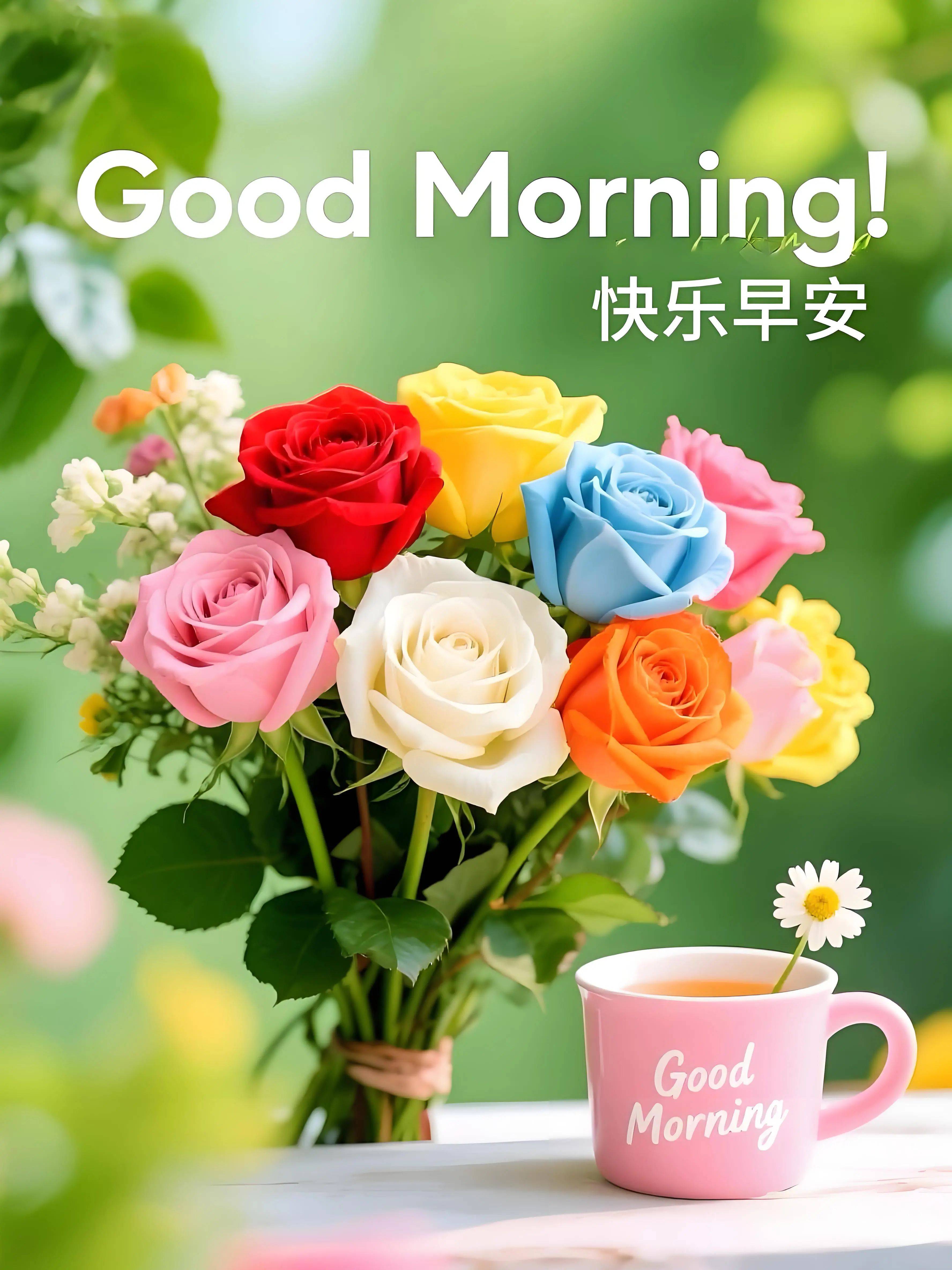 26张高级漂亮的早安祝福图片 早上好问候语,快收藏起来送给亲朋好友吧