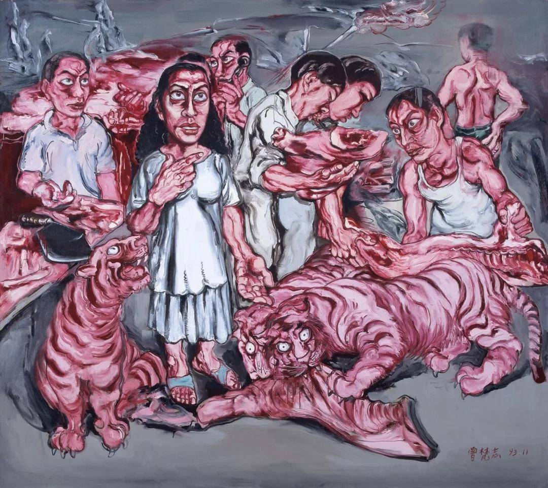曾梵志.当代著名油画家｜在画布上探索灵魂的艺术人生插图28中国题字网