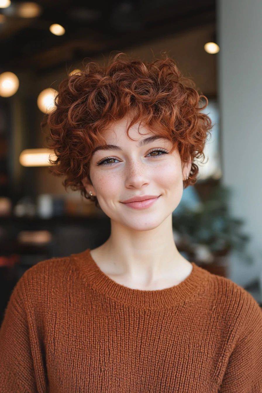 别再乱烫头短款卷发才是变美杀手锏拿捏松弛感就靠它