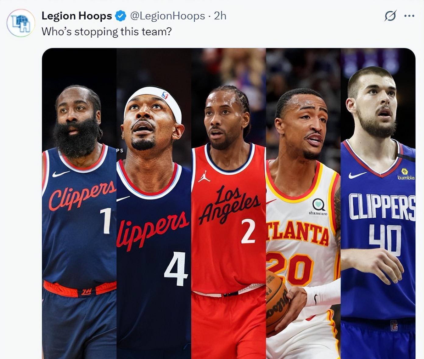 1380万!比尔降薪投快船,哈登牵线搭桥,新赛季首发阵容引期待