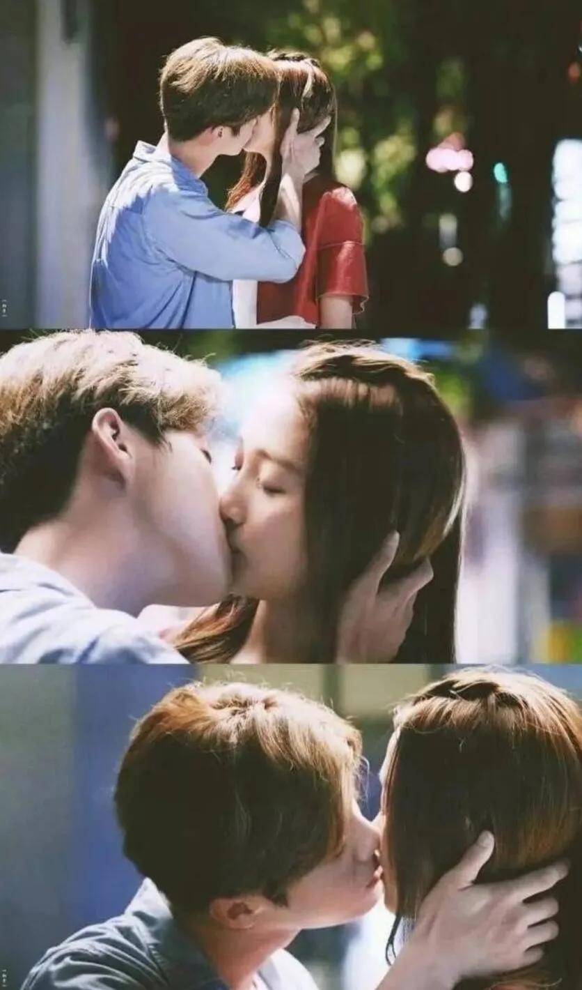 鹿晗真的输了,关晓彤和小鲜肉拍吻戏!吻的很用力,嘴巴都变形了