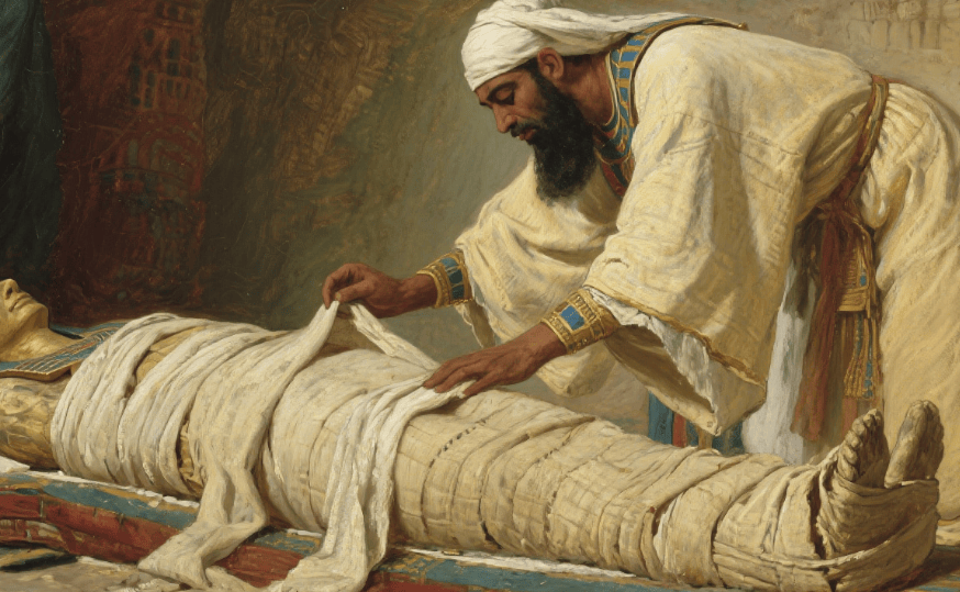 亚麻布_尸体_古埃及