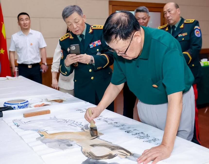 中联国兴书画院与蒙古国军人联合会文化交流联谊会在京举办