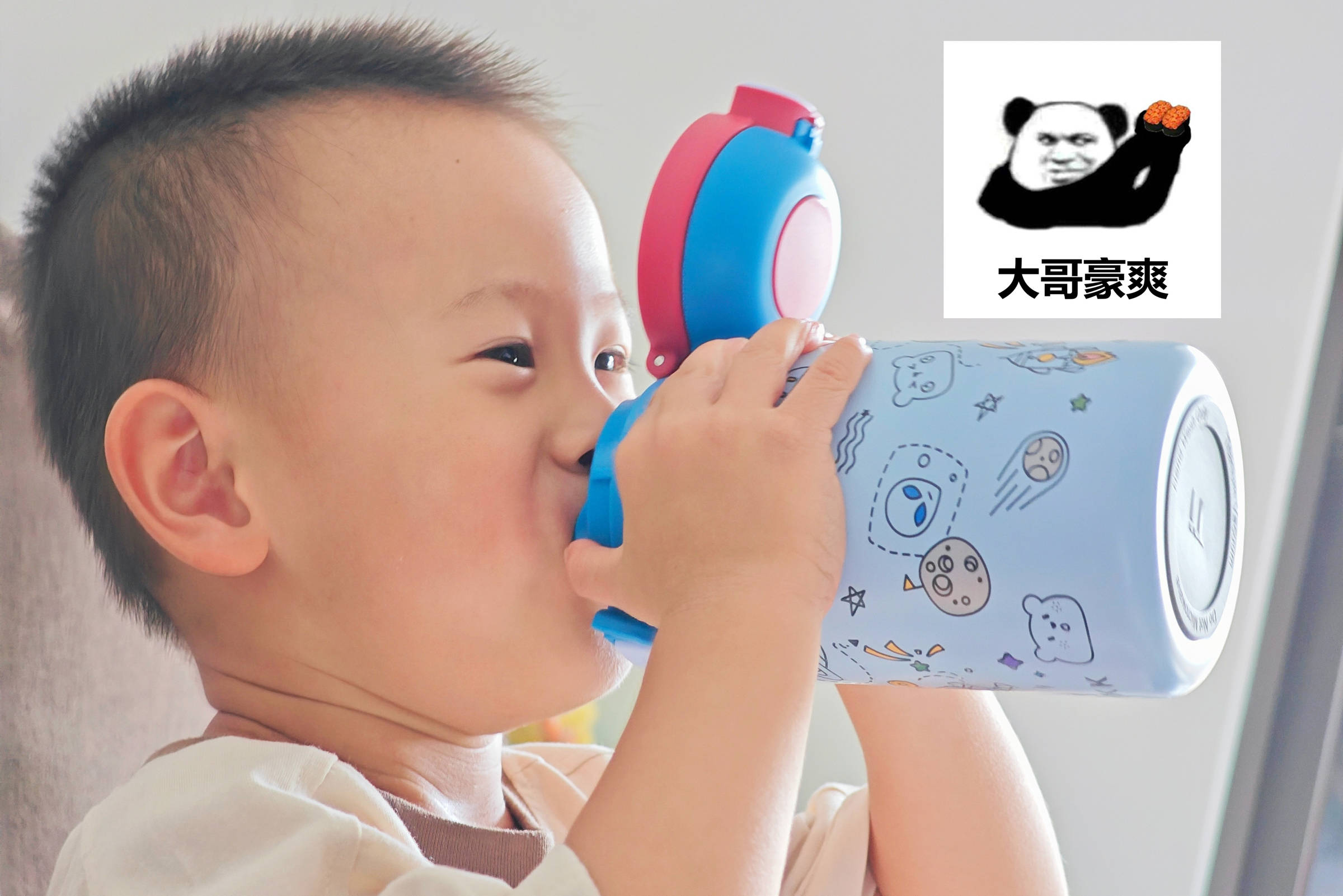 宝宝喝水钛放心!欧盟认证,0胶水0重金属,宫菱儿童保温杯测评