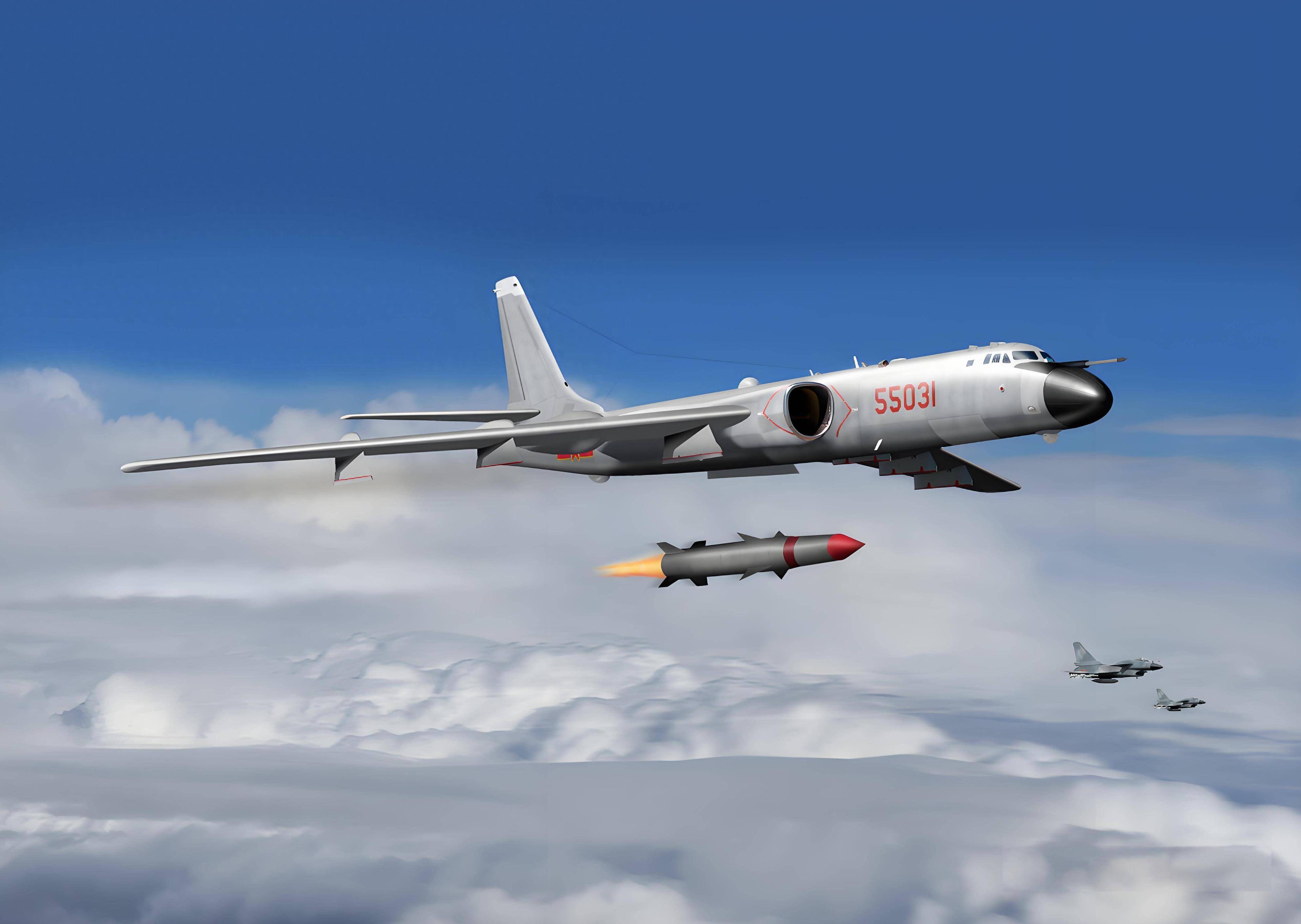 轰-6j,k,n各显神通,空中"导弹卡车"如何炼成