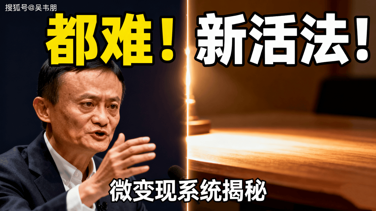 听完马云这句“都难,都难”,我顿悟了普通人未来5年的活法