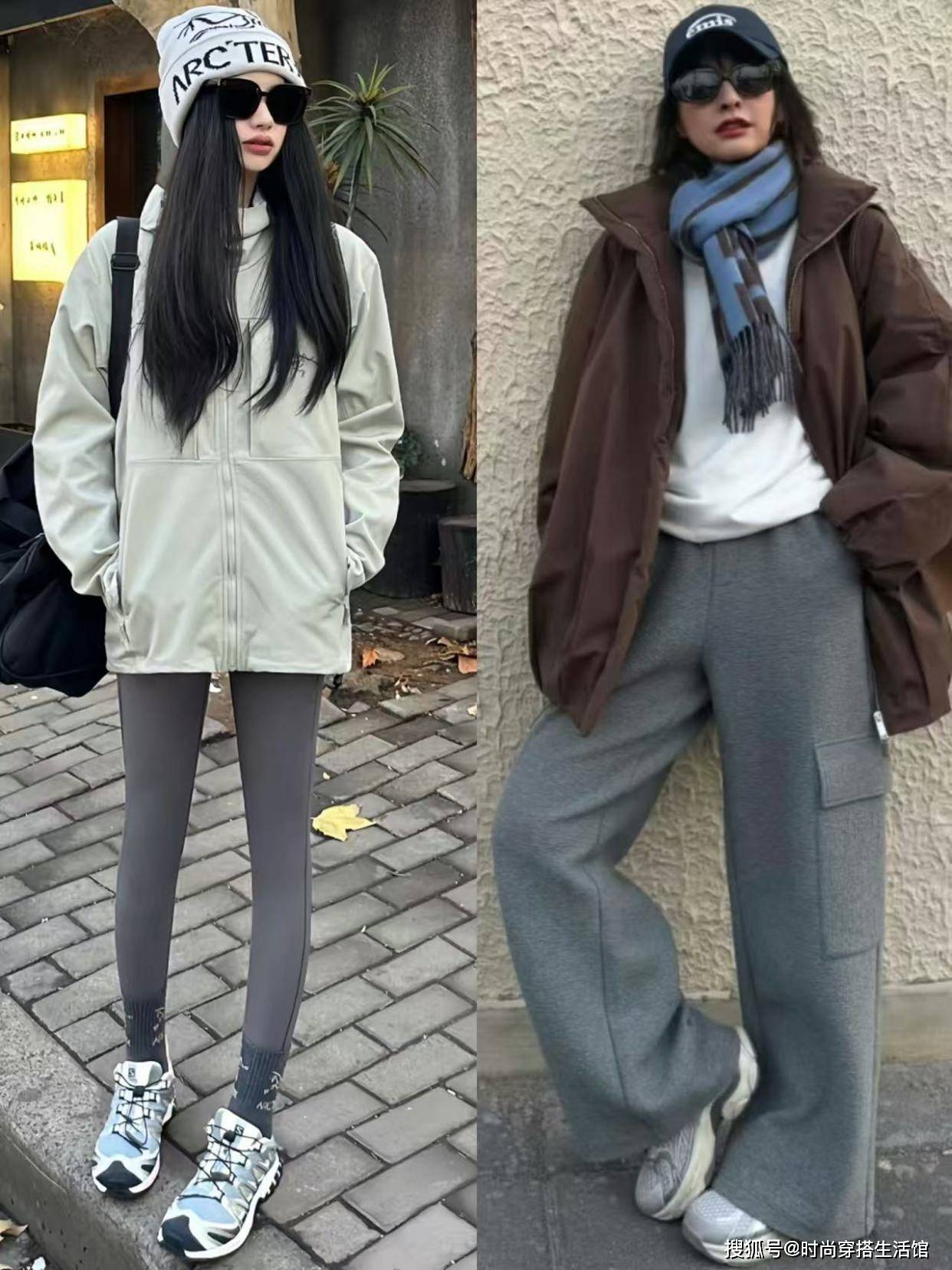 中年女人穿运动鞋时尽量不要配大衣羽绒服换成这些会更时尚