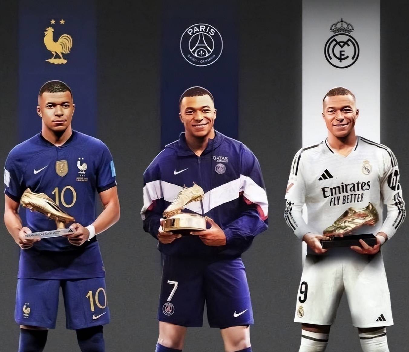 三大金靴到手，姆巴佩超越C罗，皇马和阿隆索赌赢了！