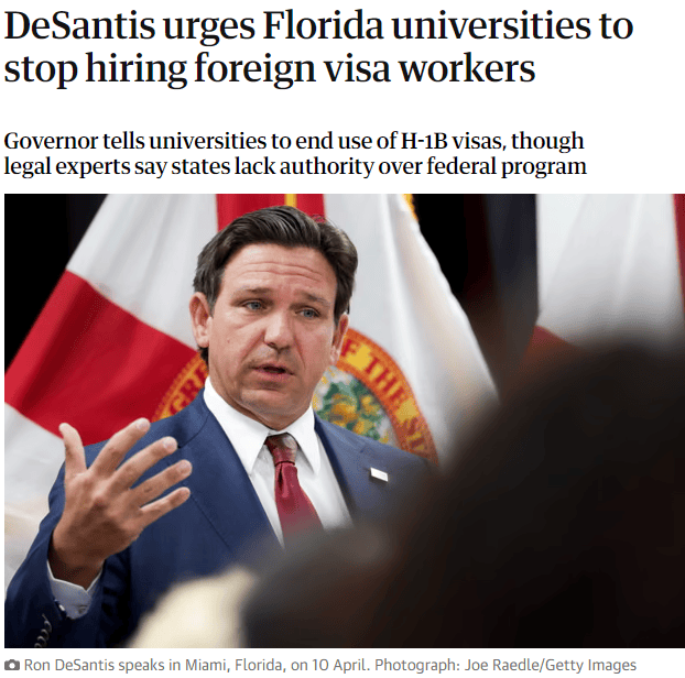 H-1B全面收紧！佛州打响第一枪，留学生迎来最冷冬天？ -华闻时空