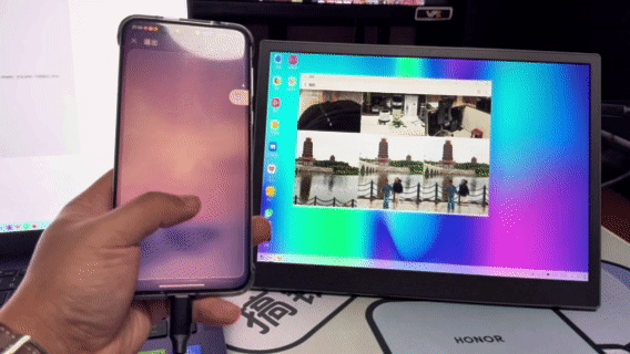 打工人双屏自由!海乐思S123E触摸便携屏,连手机/笔记本都能用