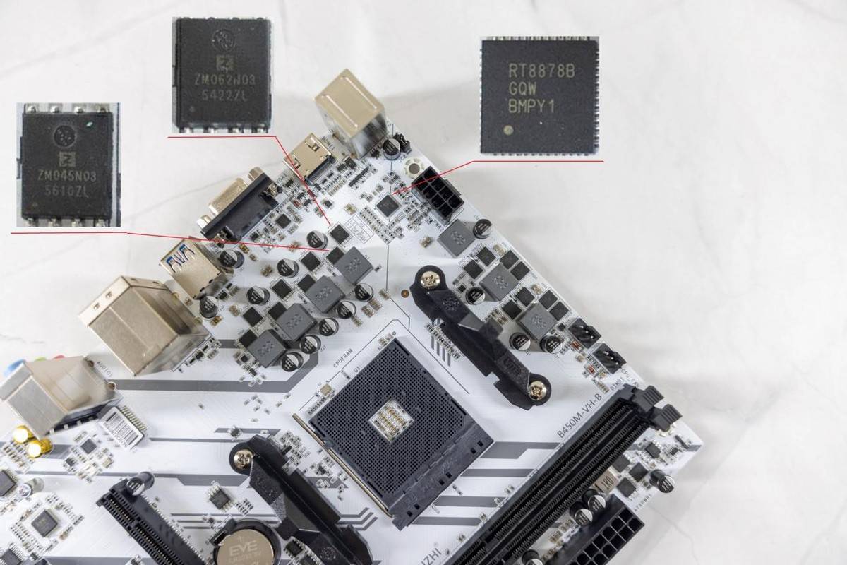 颜值和性价比兼具的白色B450,华南金牌B450M-VH-B主板装机体验