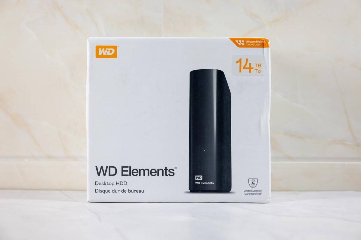 小姐姐的大别野安全下车,1T不足100元,WD Elements 14TB开箱体验
