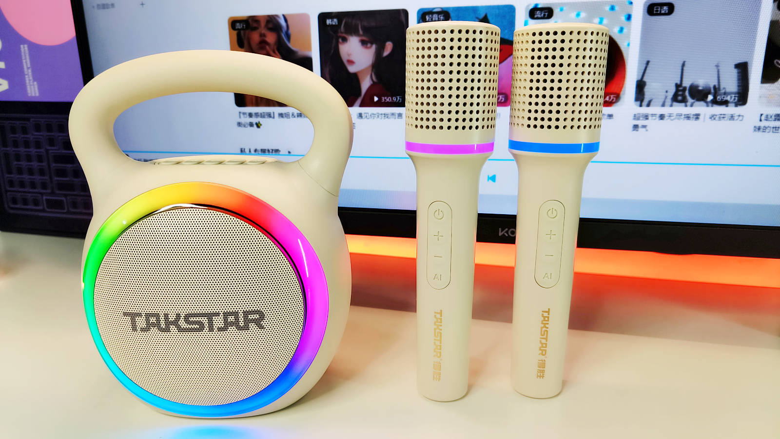 唱K新宠：得胜H2小哑铃音箱体验，身材小巧随时随地K歌