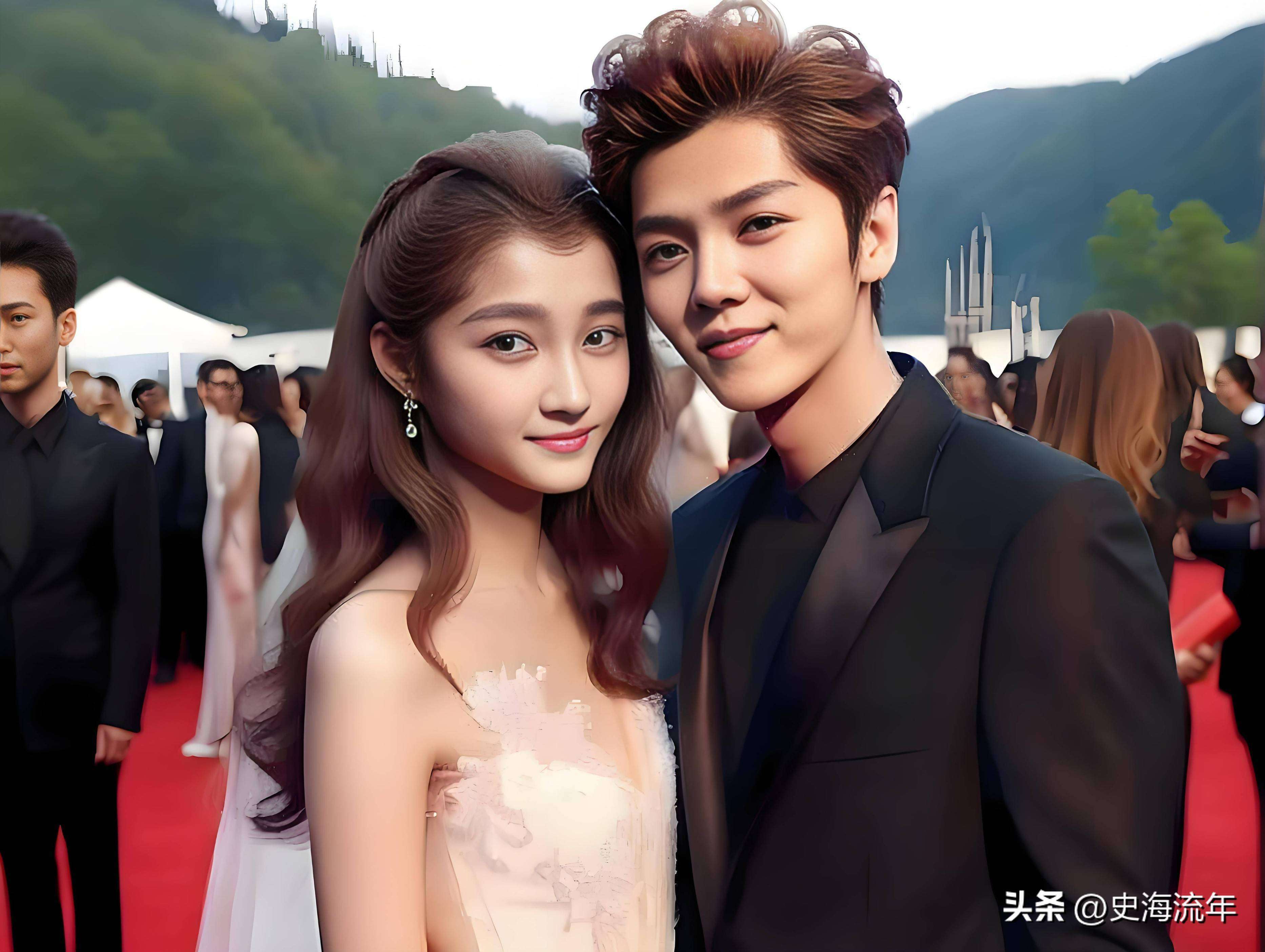 关晓彤正在和王安宇交往的消息,接着又在抖音上发布了带有鹿晗同款