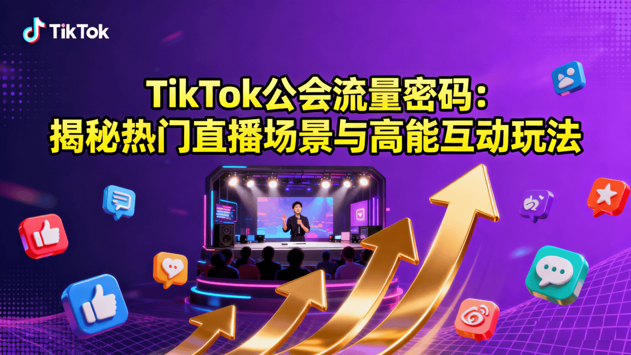流量突围！TikTok 公会热门直播场景与高能互动实战技巧