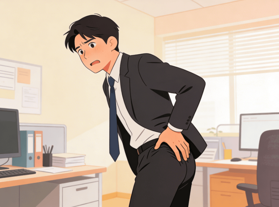 这个软组织“过劳肥”之后就是痔疮，是否需要治疗看情况