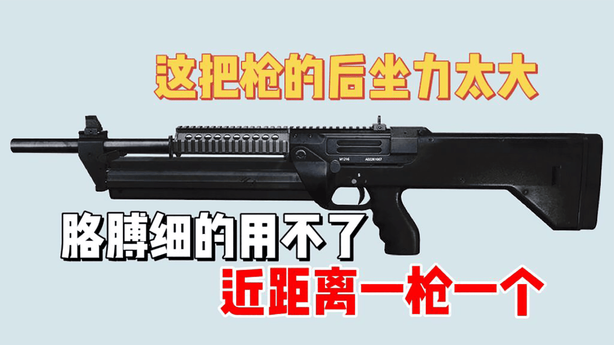 这把枪后坐力太大，近距离一枪一个，胳膊细的用不了。