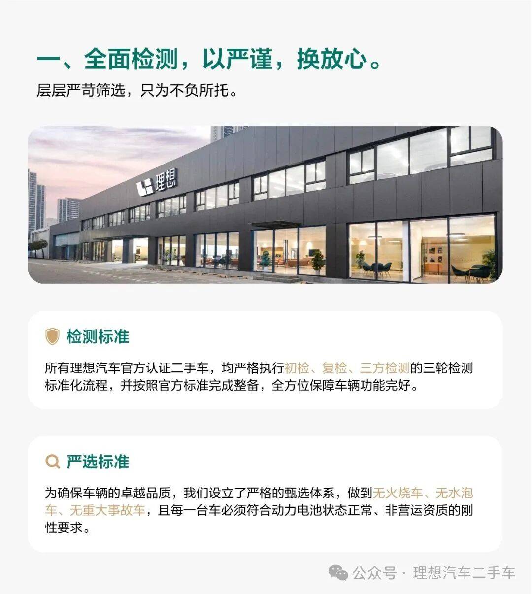 理想汽车官方认证二手车服务上线:杜绝火烧、水泡、事故车_搜狐汽车_搜狐网