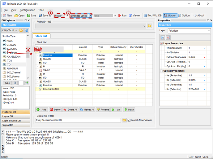 [TechwizD和TX液晶显示软件] TechWiz LCD 1D应用：单畴VA显示模式的图2