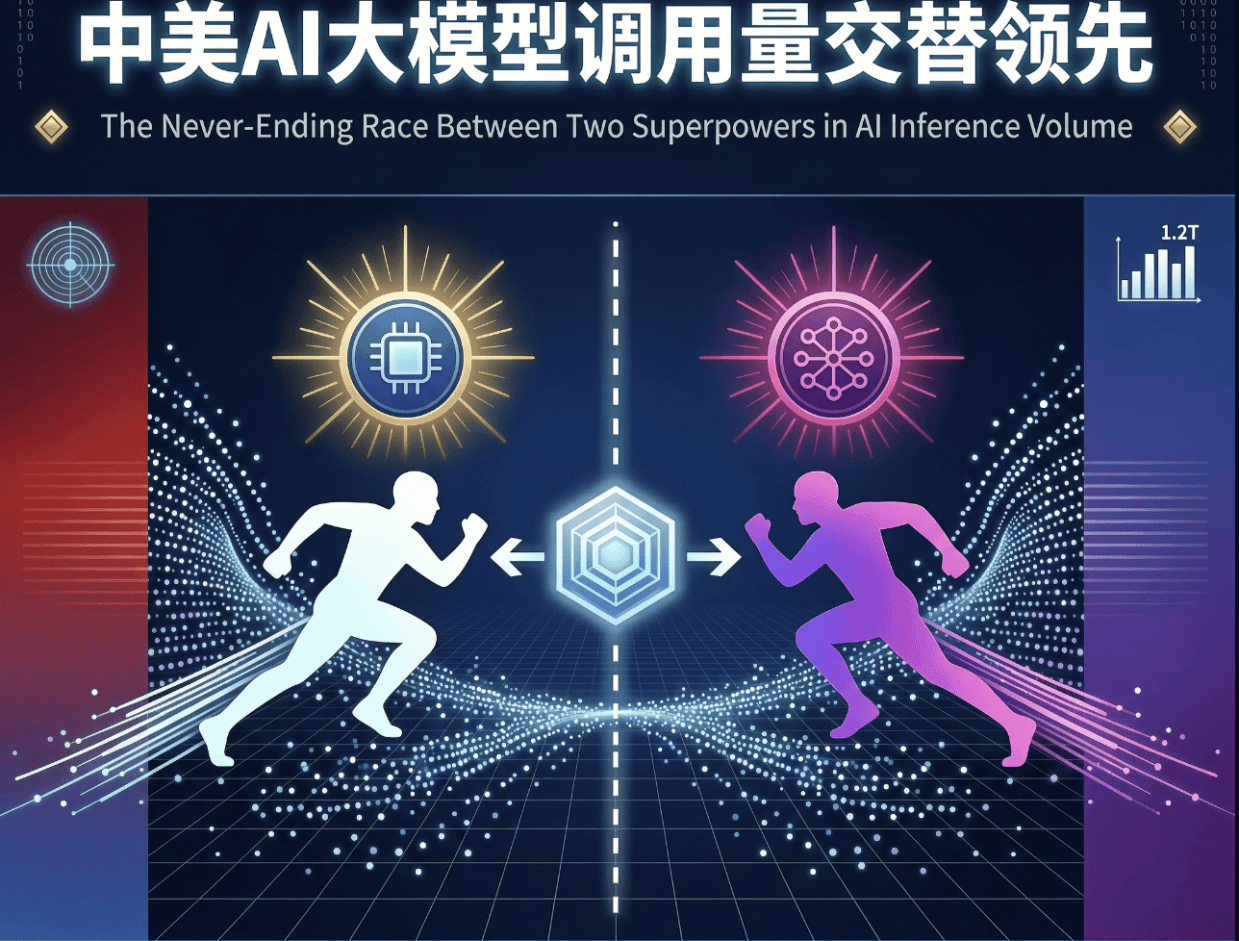 中美AI大模型调用量交替领先：一场没有终点的追逐