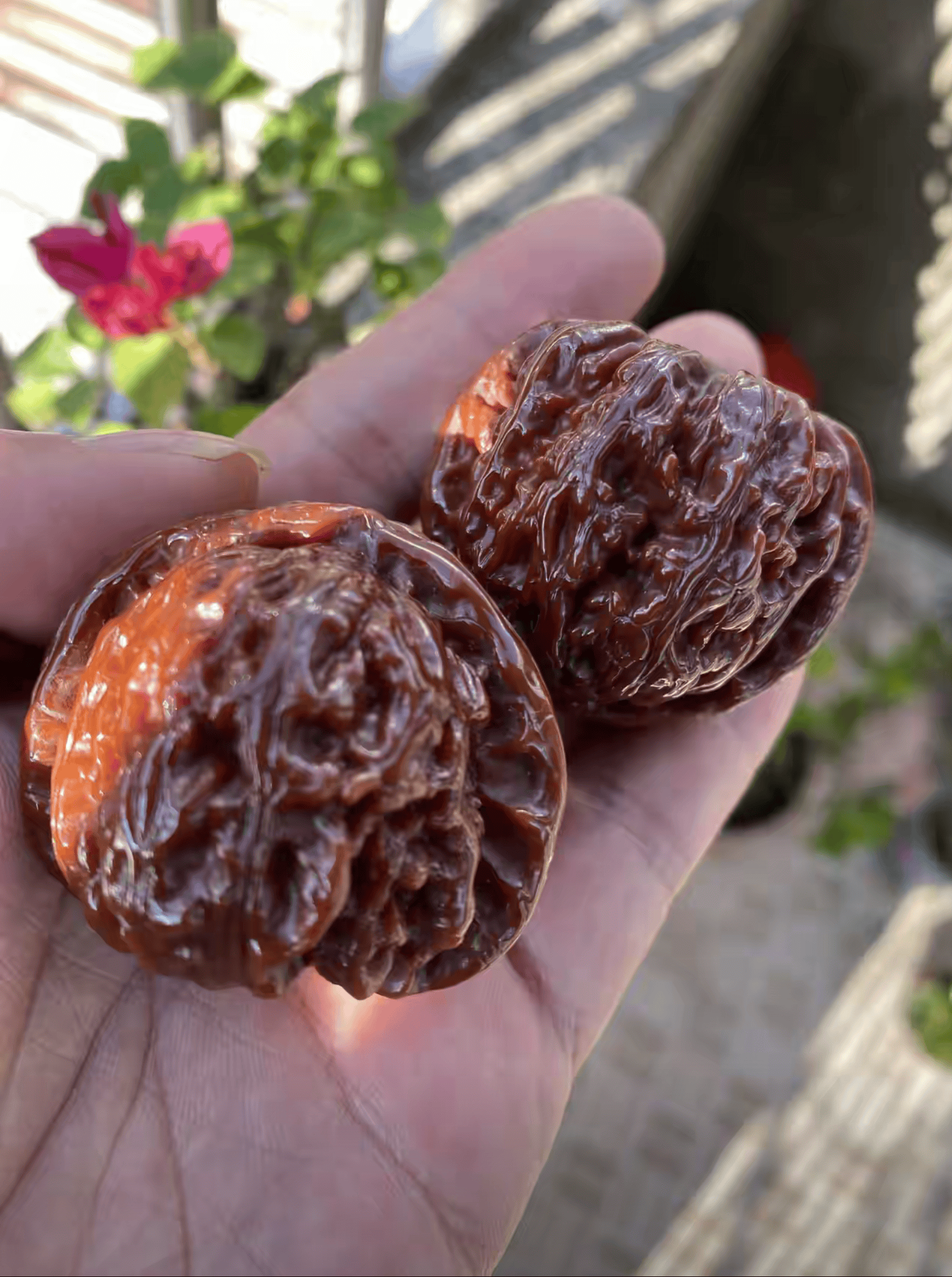 如何能把文玩核桃盘红？有没有秘诀？有秘诀且很简单