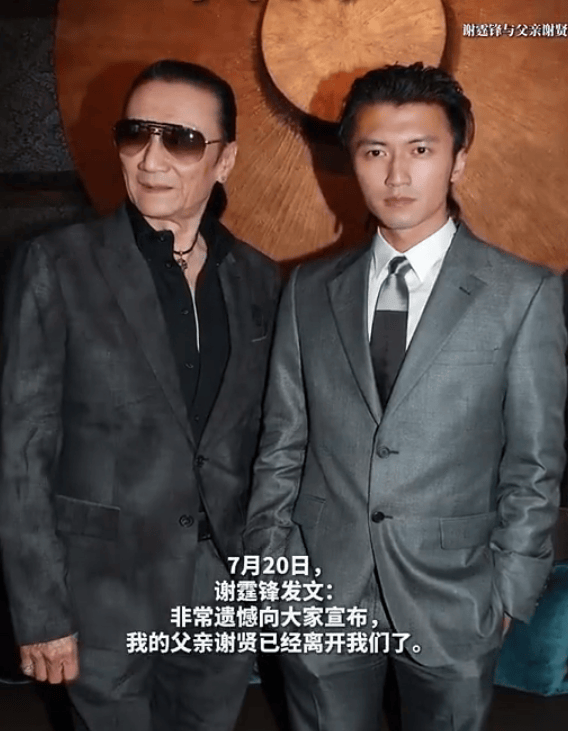 谢贤遗产分配揭晓:九成遗产倾注于张柏芝与谢霆锋之子