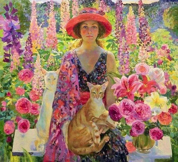 俄罗斯女画家苏洛娃：她用画笔征服了科威特公主，连拉斐尔前派都在21世纪“复活”了！