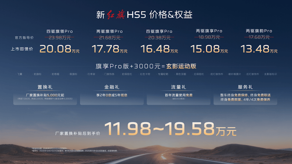 高颜值高品质高智能,新红旗HS5成都车展焕新上市,13.48万元起售374.png