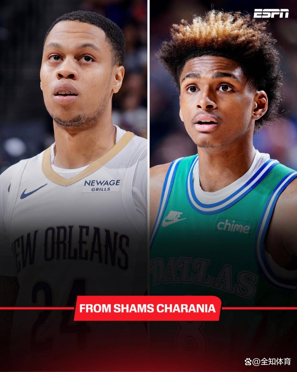 9月10日：NBA交易资讯，鹈鹕与灰熊达成4换2交易腾空薪资空间锁定马瑟林