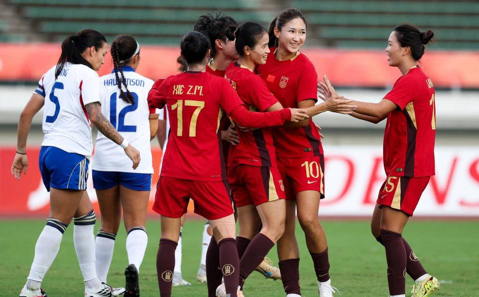 中国女足三战不败！小组头名晋级，五战全胜菲律宾，连创五大纪录
