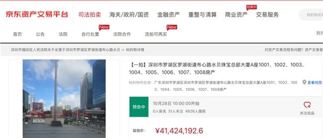 均价约1.97万元/㎡入席“中国宝都”水贝核心区,2098㎡办公资产10月28日京东开拍(图1) 均价约1.97万元/㎡入席“中国宝都”水贝核心区,2098㎡办公资产10月28日京东开拍(图1)
