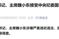 北京市政协党组书记、主席魏小东接受审查调查
