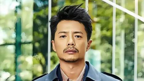 53岁段奕宏楼下健身，穿一身黑衣身材结实，看背影像30出头