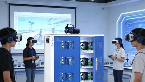 展馆VR设备充电柜，助力展厅高效稳定运营！