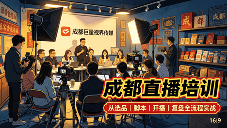 成都直播培训公司这家口碑爆棚的机构值得你深入了解