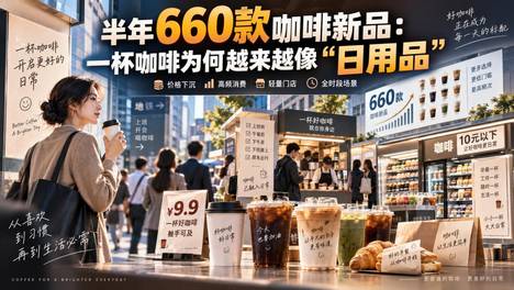 半年660款咖啡新品：一杯咖啡为何越来越像“日用品”