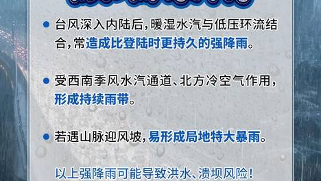 台风登陆后别大意，警惕这些风险！