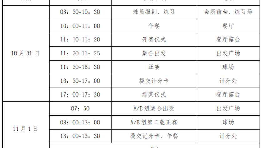 2026浙江省青少年高尔夫球俱乐部公开赛竞赛规程